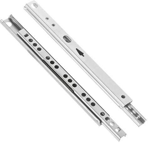 bricoleva.it Set Guide Estrazione Parziale per Cassetti e Cassettiere non Ammortizzate - Guide a Sfere per Cassetti Disponibili in più Varianti Confezione da 1 coppia (Estrazione Parziale 40 cm)