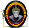 Disney Tasche, ovale Umhängetasche, Schneewittchen, Old Hag und Evil Queen Villains Lenticular Portrait, Schwarz, Veganes Leder, Schwarz, 6.25 x 7.5