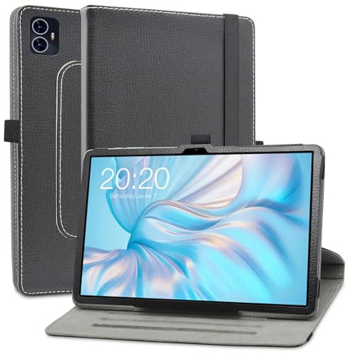 MAMA MOUTH Compatibile con TECLAST M50 PRO Cover,Slim Girevole Smart 360 Gradi di Rotazione Case Cover Custodia Protettiva per TECLAST M50 PRO/TECLAST M50 / TECLAST M50HD 10.1 inch Tablet,Nero
