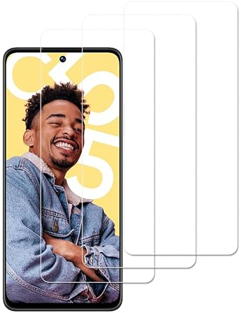 [3 Piezas]Protector de Pantalla Compatible con Realme C55,Cristal Templado Película Vidrio Templado 9H Alta Definicion Glass Screen Protector