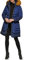 GUESS Damen Women's Midweight Puffer Jacket Daunenalternativer Mantel, Indigo mit Gürtel, S