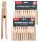 SOL 40pk Wooden Dolly Pegs for Washing Line, Extra Strong and Heavy Duty Laundry Pegs, Rustproof and Long-Lasting Use, Ideal for Towels, Bedsheets and Clothing, Versatile for Craft Projects