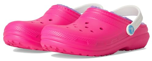 Crocs Unisex Kinder Classic Lined Clog K Clog, Pink Crush/Multi, 38/39 EU