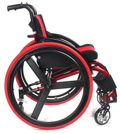 Sports Et Loisirs Fauteuil Roulant Grandes Roues Tout Terrain Léger Pliant Manuel Fauteuil Roulant Portable Absorbeur De Choc Chaise De Transport Pour Adulte Handicapé