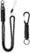 Vicloon Paracord Schlüsselanhänger, 2 Stück Umhängeband Schlüsselband, Paracord Lanyard mit Metall Ring und Adlerschnabelknopf Geflochtenes Lanyard für Schlüssel, Ausweishalter (Schwarz)