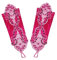 Damen Fingerlose Handschuhe,Elegante Spitzen Satin Handschuhe mit Pailletten,Brauthandschuhe,Opernhandschuhe,für Halloween,Bankett,Party,Hochzeit,Abschlussball,Cosplay,Tea Party Zubehör,Rosenrot
