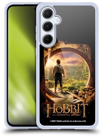 Head Case Designs Offizielle The Hobbit An Unexpected Journey Hobbit in der Tür Schluessel Kunst Gel Handyhülle Hülle [Militärischer Schutzgrad] Kompatibel mit Samsung Galaxy A55 5G