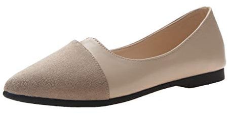 Toe Ballet Splice Flat Color Fashion Pointed Women Shoes On Ballerina Slip Women's sandals Womens Heels Closed Toe Sandal Shoes Women Size 11