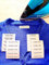 40 Iron on Name Labels for Clothes. Personalised Name Labels for Clothes. School, Care Home, Nurseries