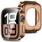 Amizee 2 in 1 Cover [2 Pezzi] Compatibile con Apple Watch Series 10 42mm con Vetro Temperato, PC Rigido Copertura Completa Custodia Protettiva per Apple Watch - Oro Rosa