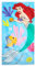 Disney Store Official Serviette La Petite Sirène, 150 x 74 cm, avec Ariel et Polochon, Serviette pour Enfants, Plage, Bain, Piscine, Vacances