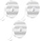 YCZARD 5Rolls Double Sided Tape, (4.5m*1cm) Double Sided sticky Tape for Crafts, DIY, Photos, Wallpaper, Handwork, Card, Boxes Wrapping White 15Feet Long