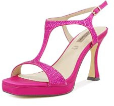 QUEEN HELENA Sandali Eleganti con Tacco Alto con Strass Donna S2906 (Fucsia, Sistema Taglie Calzature EU, Adulto, Donna, Numero, Media, 36)