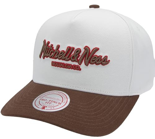 Mitchell & Ness Script Pro Crown Snapback - OB, Sand/Braun