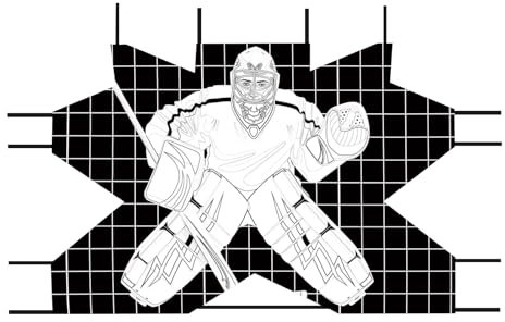 Hockey-Torwart-Netz – robustes Netz von Strree Stickocycle, Rahmen in offizieller Größe | Eishockey-Übungs-Netzwerk, Hochleistungstür verbessert das P-Schulen