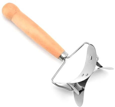 Bortivier Stainless Steel Dumpling Wrappers Skin Dough Cutter Circle Roller Ravioli Dumpling Maker Cutter Pastry Cutting Tool