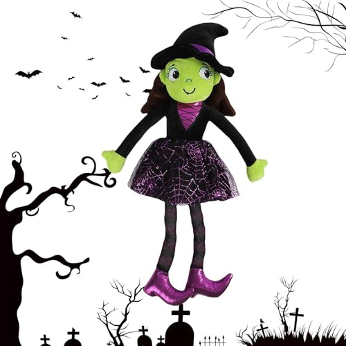 Nixiara Hexenpuppen, Kuschelhexe Für Mädchen, Niedliches Weiches Kuscheltier Und Schöne Dekoration Für Innenräume Inklusive Büros Bett Sofa Wohnzimmer Party Und