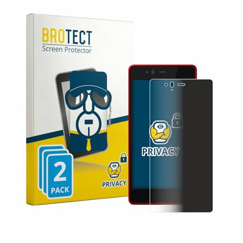 BROTECT 2 Stück Anti-Spy Blickschutzfolie für Fujitsu Arrows M04 Privacy Screen Protector [Displayschutz-Folie, Sichtschutz, Blaulichtfilter]
