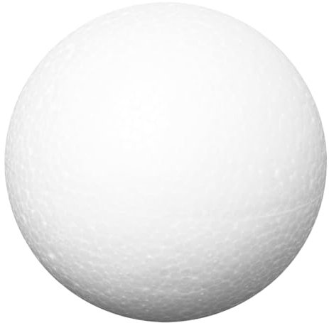 Ideen mit Herz Styropor-Kugeln | Styroporbälle für Paillettentechnik, Serviettentechnik, Filzen, Basteln, Heimwerk, DIY (Ø12 cm - 5 Stück)