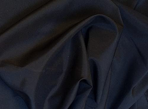 Großhandel für Schneiderbedarf 1 m Futterstoff elastisch schwarz 140 cm breit