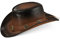 Black Forest Fox Cowboyhut Westernhut Leder Hut STAR für Herren Damen Terra Brown (M)
