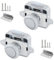 Zhongtou 2 Stück Push Lock Schloss Wohnmobil Taste Catch Lock 14-16mm Möbelschlosser Metall Verriegelung Schubladen Druckschloss für Camping Yachten RV Caravan Boot (Silber)