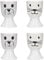 Kitchen Craft KCEGGCD4PC Eierbecher-Set, Porzellan