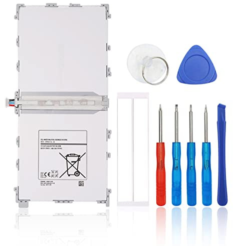 SwarKing Batterie de rechange compatible avec Samsung Galaxy Tab Pro 12,2 P900, P901, P905, T900, T905 T9500E T9500K avec kit d'outils