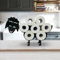 Toilettenpapierhalter Schwarz Metall Schaf/Hund,Klopapier Aufbewahrung Klopapierhalter Schwarz,Wandmontage Freistehend Schaf Toilettenrollenhalter Wandmontage Schafform Dekoration (Schafe (neu))