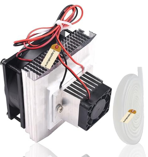 Lsgoodcare DIY Peltier Kühler Kit 12V Halbleiter Thermoelektrischer Kühler Peltier Kühlsystem TEC1-12706 Peltier Kühlkörper Modul Kit mit Lüfter