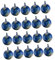 ifundom 20 Erde Aluminiumfolienballon Blase runder Kugelballon Luft Himmelsballon Science-Fiction-Ballons Zierde der Erde wanderndes erdthema interstellare Verzierung Blue