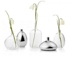 Philippi Tess Vase Flasche, Glas, Klar, 19 x 19 cm