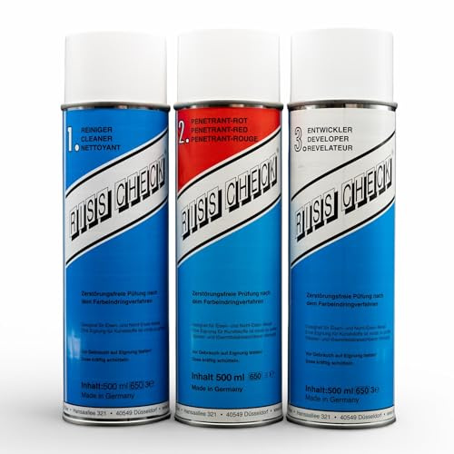 RISS CHECK Rissprüfmittel *Rissprüfset* Riss Spray 3x500 ml
