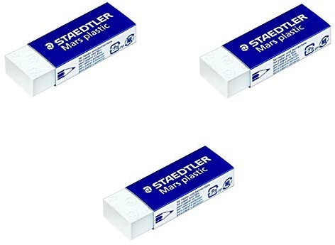 Staedtler Radierer 52650 (Radierer, weiß, 3 Stück)