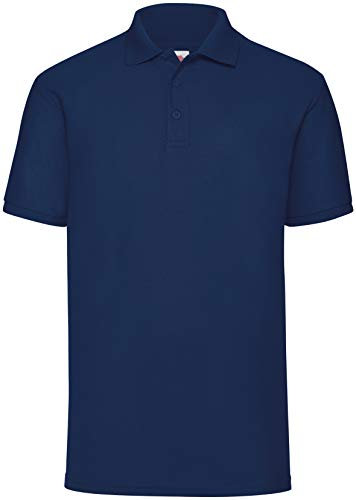 Fruit of the Loom 65/35 Polo Shirt NEU, Farbe:Navy, Größe:2XL