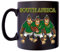 Klassek South Africa Rugby Gorilla Bok Springboks Caricature Shirt Sport Mug Coffee Tea 10oz Black Satin Gift Present