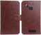 Lankashi PU Flip Leather Case For Doro 5516/5517 2.4 Wallet Folder Folio Cover Skin Protection Protector Shell Book-Style (Brown)