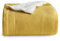 BEDSURE Kuscheldecke - Warm Sherpa Wolldecke & Sofadecke, Flauschig Sofaüberwurf Decke, Dicke Couchdecke, Fleecedecke, Flauschige Wohndecke für Couch, Gelb, 150x200 cm, XL