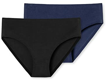 Schiesser Mädchen - Teens Slip Hüftslip High Waist 2er Pack Doppelpack - 175174