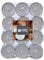 24 pcs Müller scented tea lights in aluminium bowl COCONUT ISLAND | candles for lanterns scented candles set coconut