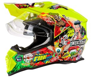 O'NEAL | Motorradhelm | Enduro Adventure Street | Ventilationsöffnungen für maximalen Luftstrom und Kühlung, integrierte Sonnenblende | Sierra Helmet Crank V.22 | Erwachsene | Multi | S