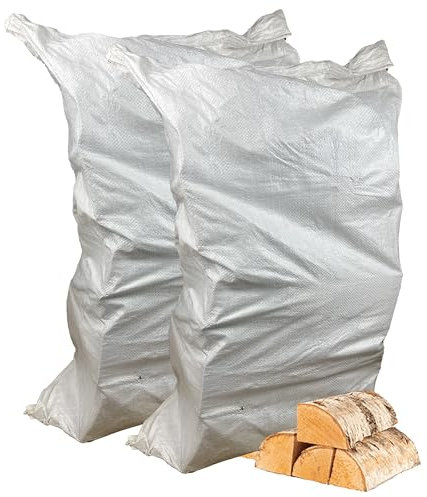 AMOS Kiln Dried Hardwood Birch Chunky Firewood Logs 120L for Fireplaces, Stoves, Fire Pits, Pizza Ovens, Chimineas, BBQ, Wood Burner Under 20% Moisture Ready to Burn Sustainably Sourced