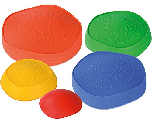 EDUPLAY 170399 Flusssteine, Mehrfarbig, 5-teilig (1 Set)