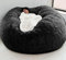 Sitzsackbezug Ohne Fuillung Outdoor Riesen Flauschig Fell Sitzsack Abdeckung Xxl Runder Kinder Weicher Kunstpelz Sitzsack Lazy Schlafsofa Abdeckung Waschbar WohnzimmermöBel ( Color : B , Size : 180X90