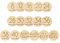 Pearhead Pregnancy Journey Milestone Markers, Wooden Weekly Growth Milestone Discs, Pregnancy Announcement and Baby Arrival Double Sided Photo Prop Cards, Modern Wooden Newborn Accessories