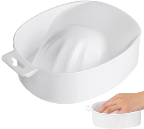 Soaking Tray Bowl Manicure Soaking Bowls Nail Art Hand Soak Bowls Soaking Soak Bowl White Nail Art Polish Removal Wash Soaker Tray Manicure Spa Tools Nail Art Polish Remover
