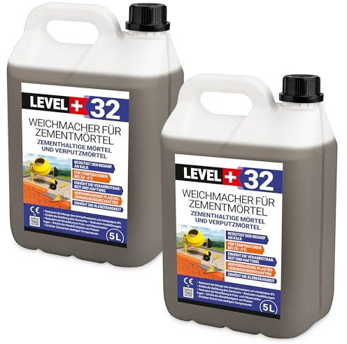 Suavizante para mortero de cemento y mortero de yeso, 10 l, líquido, sustituye a cal RM32