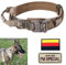 Collier pour Chien réglable avec poignée de contrôle, Collier Tactique pour Chien avec Coussinets et Boucle en métal pour Chiens de Taille Moyenne, Camouflage Gris, XL
