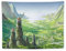 XUYANG Anime Studio Ghibli Nausicaä aus dem Tal des Windes, Poster, Nausicaä, Wandkunst, Gemälde, Tapisserie, Polyester-Druck, Wandteppiche, Kunstwerke, Schlafzimmer, Wohnzimmer, Dekor, 76,2 x 101,6