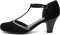 Lilley Vivien Womens Black T-Bar Court Shoe - Size 9 UK - Black